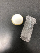 Sietto R-1300-SB Geometric 1-1/4 Inch Mushroom Cabinet Knob - Satin Brass