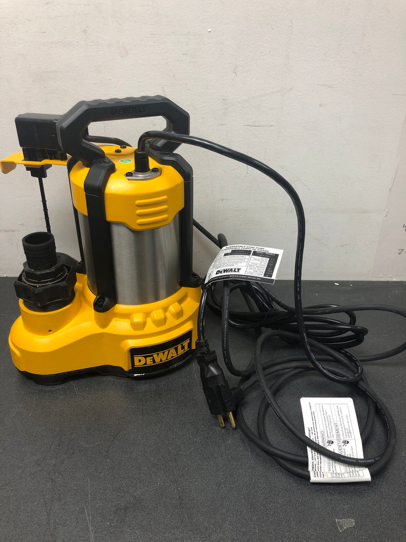 Dewalt DXWP62183 1 hp. Stainless Steel/Cast Iron Submersible Sump Pump