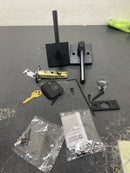 Kwikset 720LSLSQT-514 Lisbon Passage Door Lever Set with Square Rose - Matte Black