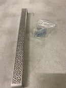 Sietto P-2002-12-SN Hammered 12 Inch Center to Center Handle Cabinet Pull - Satin Nickel