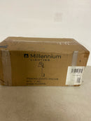 Millennium Lighting Edith 1 Light Swing Arm Sconce Matte Black/Vintage Brass