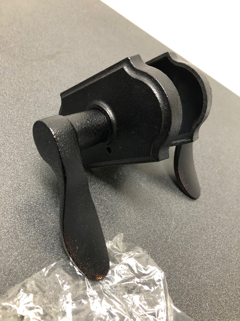 Weslock L7110H1H1SL20 Carlow Left Handed Privacy Door Lever Set with Premiere Rose from the Molten Bronze Collection - Oil Rubbed Bronze