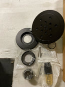Brizo T60235-BLSLLHP Litze Shower Only Trim Package with 1.75 GPM Multi Function Shower Head - Matte Black / Luxe Steel
