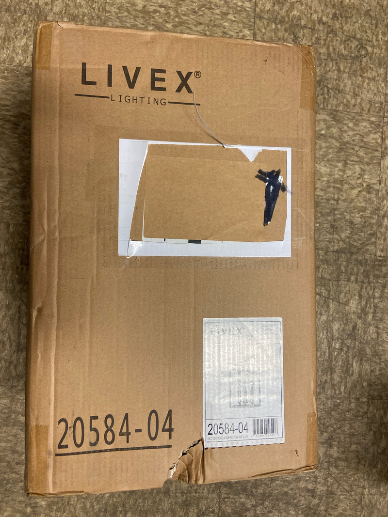 Livex Lighting 20584-04 Nyack 3 Light 18" Tall Outdoor Wall Sconce - Black