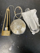 Hubbardton Forge 161040-1014 Link 3" Wide Mini Pendant - Soft Gold / Clear