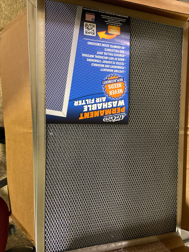 Air-care ES16241 16 in. x 24 in. x 1 in. Permanent Washable Air Filter Merv 8