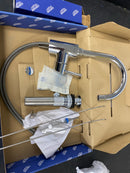 Grohe 32138002 Concetto 1.2 GPM Single Hole Bathroom Faucet with Lift Rod Drain Assembly - Starlight Chrome