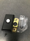 Baldwin 4860190 3" x 1-1/2" Illuminated Rectangular Door Bell from the Estate Collection - Satin Black