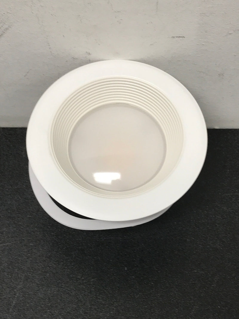 Commercial electric 53802101 4 in. Adjustable CCT 30 Lighting Options Integrated LED Recessed Light Trim New Construction Remodel Indoor Outdoor