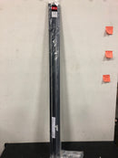 Rod desyne 100-17-992-D 120 in. - 170 in. Telescoping 1 in. Double Curtain Rod Kit in Black with Selma Finial