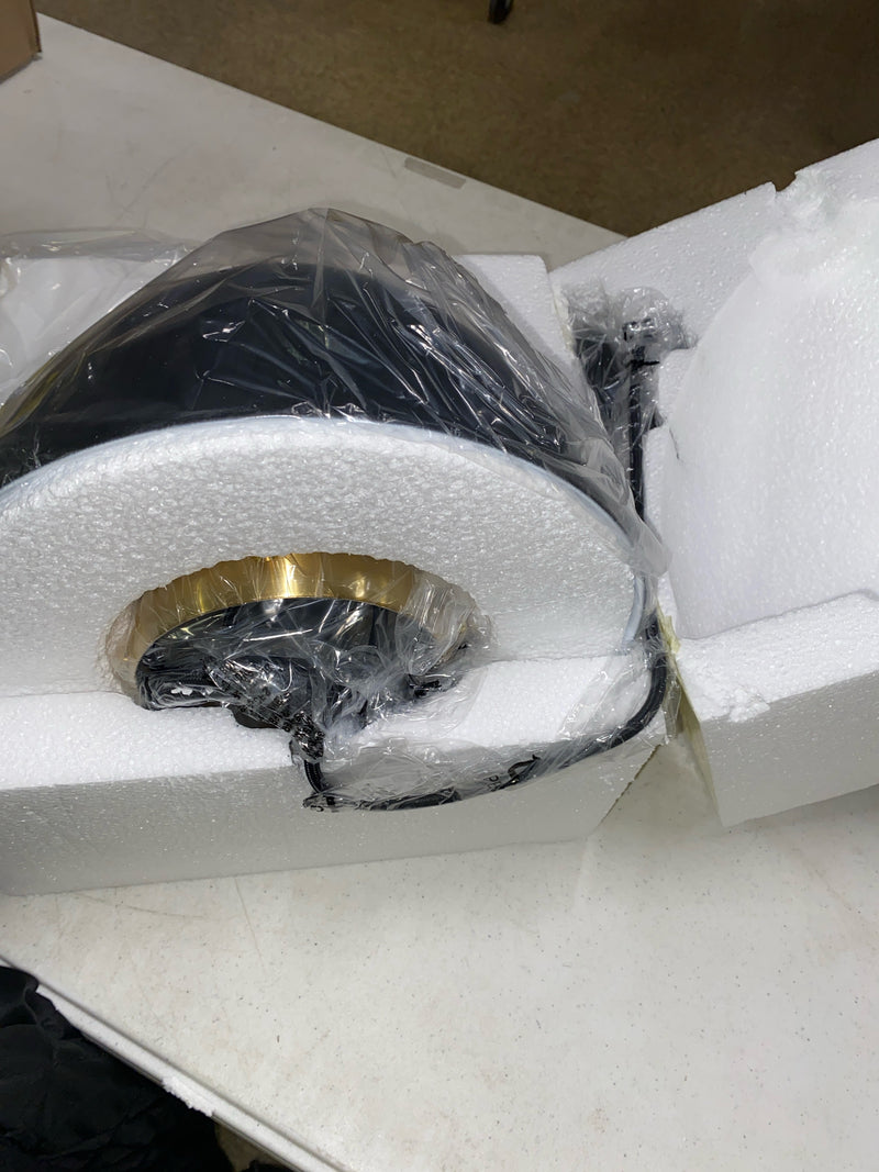 Evelyn&Zoe 12" Brass Metal Pendant