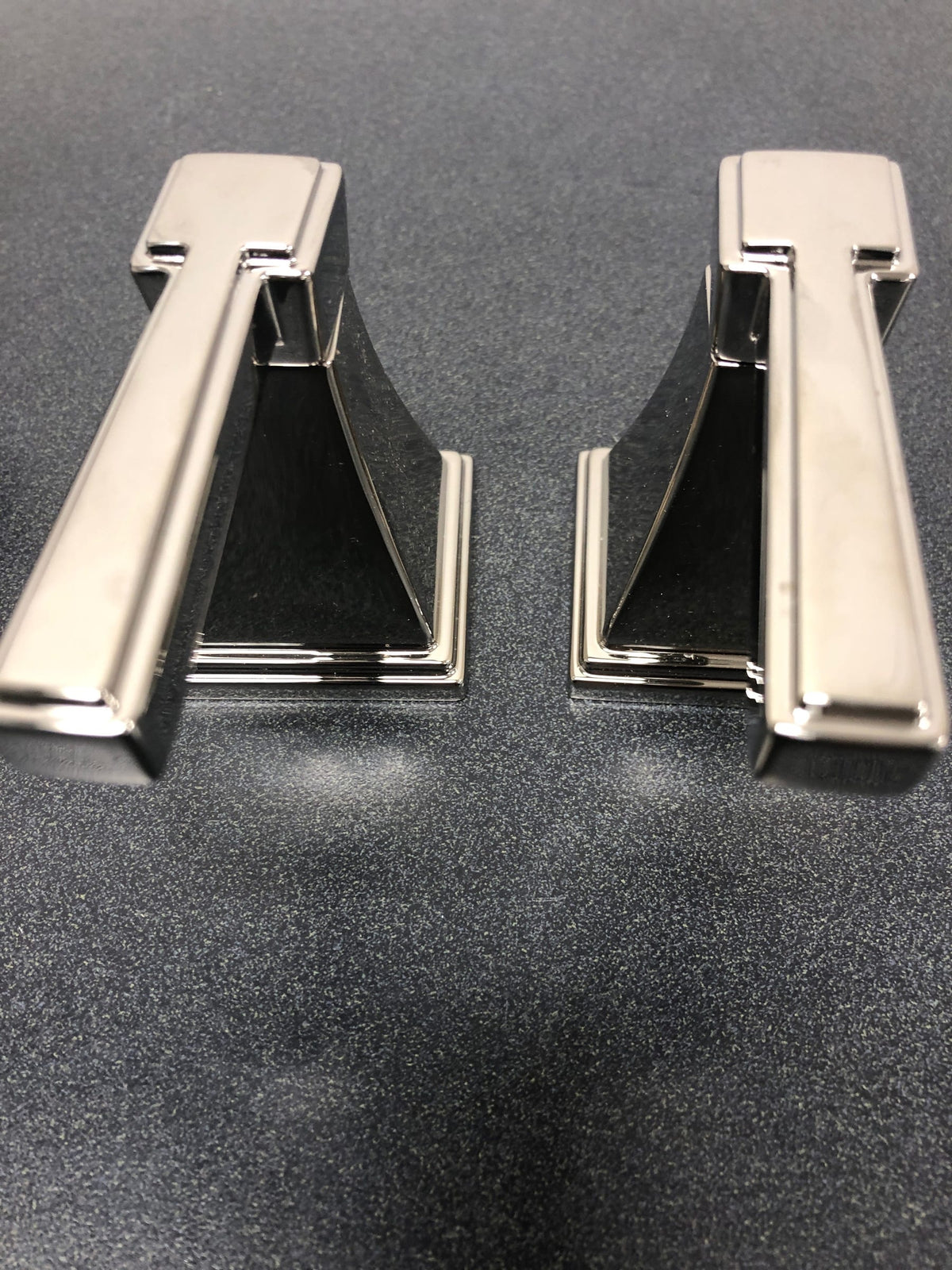 Signature Hardware 446134 Pinecrest Lever Handles for Widespread Faucet - Less Faucet - Polished Nickel