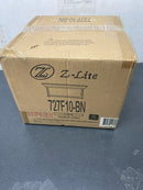 Z-Lite 727F10-BN Sonna 2 Light 11" Wide Flush Mount Drum Ceiling Fixture with Seedy Glass Shade - Brushed Nickel