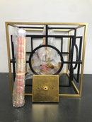 Savoy House 3-1923-4-261 Kirsch 4-Light Pendant in Matte Black with True Gold (15" W x 15" H)