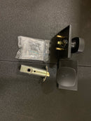 Emtek 5112FRKUS19 Freestone Passage Door Knob Set with Modern Rectangular Rose from the Urban Modern Collection - Flat Black