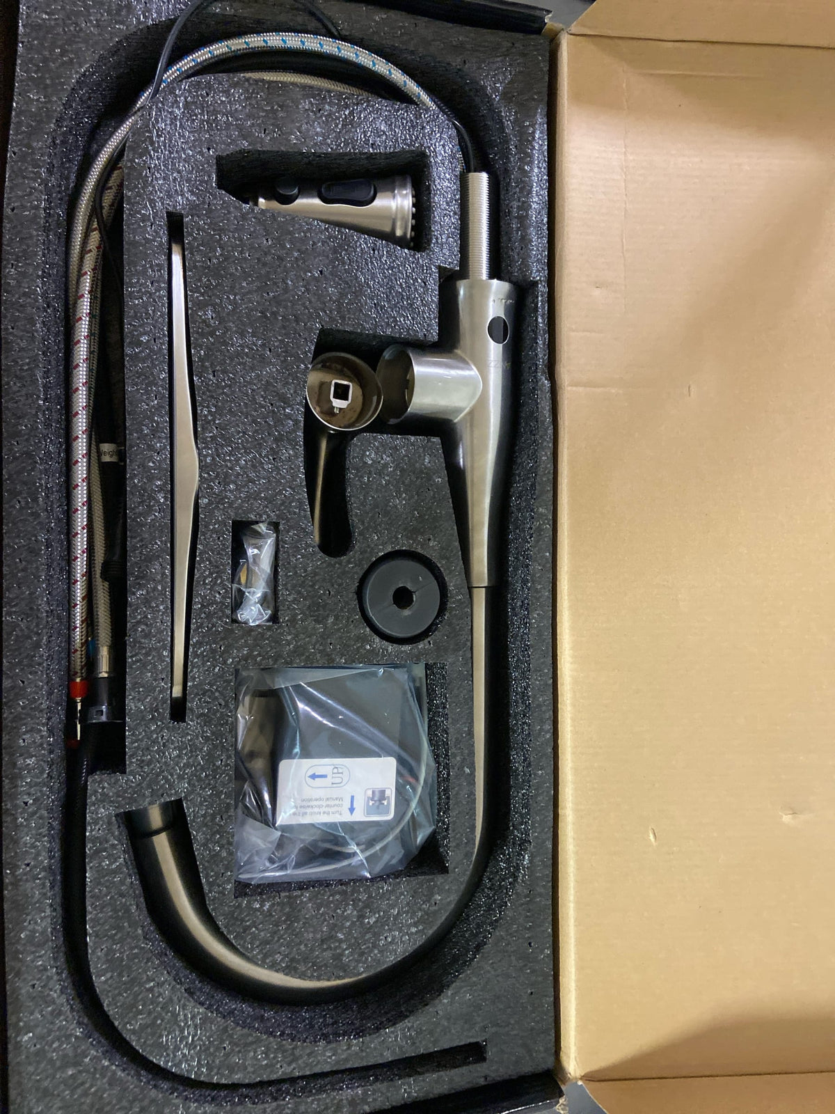 Anzzi KF-AZ301SS Sifo 1.8 GPM Single Hole Pull Down Kitchen Faucet - Stainless Steel