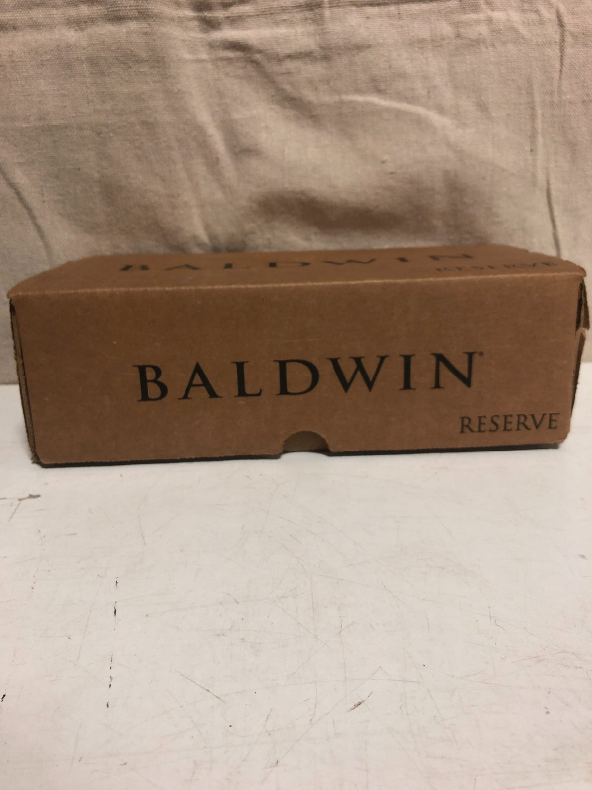 Baldwin Reserve Curve Polished Brass Bed/Bath Door Lever with Traditional Round Rose-PV.CUR.R.TRR.003