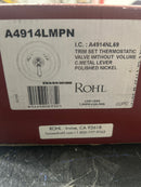 Rohl A4914LMPN Thermostatic Shower, Polished Nickel