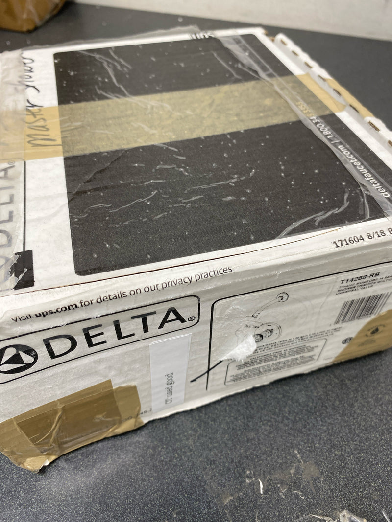 Delta T14258-RB Trinsic Shower Only Trim Package with 1.75 Single Function Shower Head and H2Okinetic Technology - Venetian Bronze