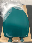 Bemis 1200SLOWT 655 Elongated Closed-Front Toilet Seat and Lid with Whisper-Close, Easy-Clean & Change, and STA-TITE Seat Fastening System - Teal
