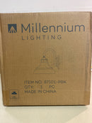 ML Lighting 87101-PBK Alvii 1-Light Outdoor Wall Sconce in Powder Coated Black Finish