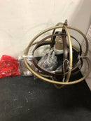 Home decorators collection 27030 Barton Bay 1-Light Bronze and Champagne Pewter Orb Mini Pendant