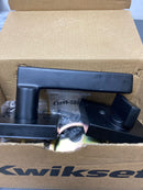 Kwikset 971HFLSQT-514V1 Halifax Lever Single Cylinder Interior Pack with Square Rose for Handlesets - Matte Black