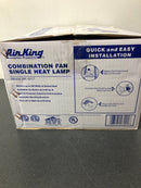 Air King AK917 70 CFM 3.5 Sone Ceiling Mounted Exhaust Fan with Single Bulb Heater - White