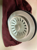 Rohl 735WH 3 1/2" Basket Strainer without remote pop-up - White