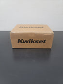 Kwikset 740MILSQT-514S Milan Single Cylinder Keyed Entry Door Lever Set with Square Rose - Iron Black