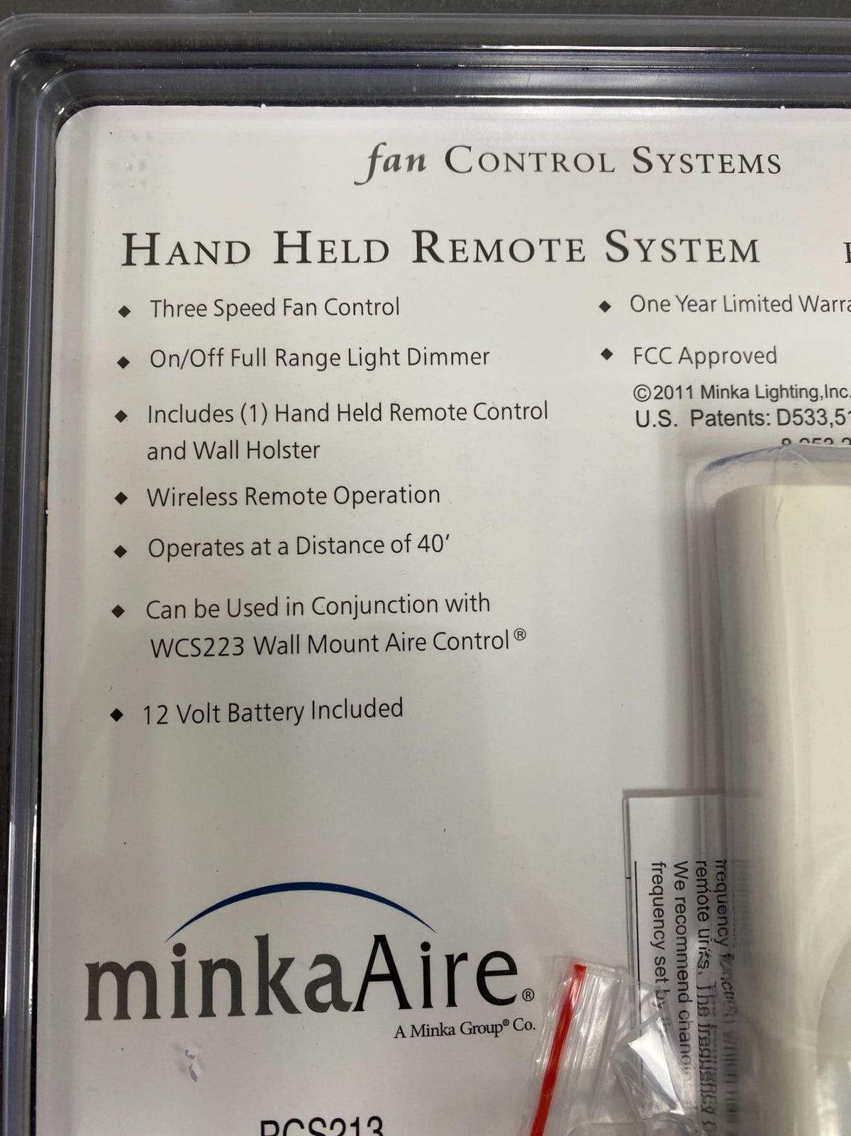 Minka Aire 3-Speed Off-White Handheld Ceiling Fan Remote Control