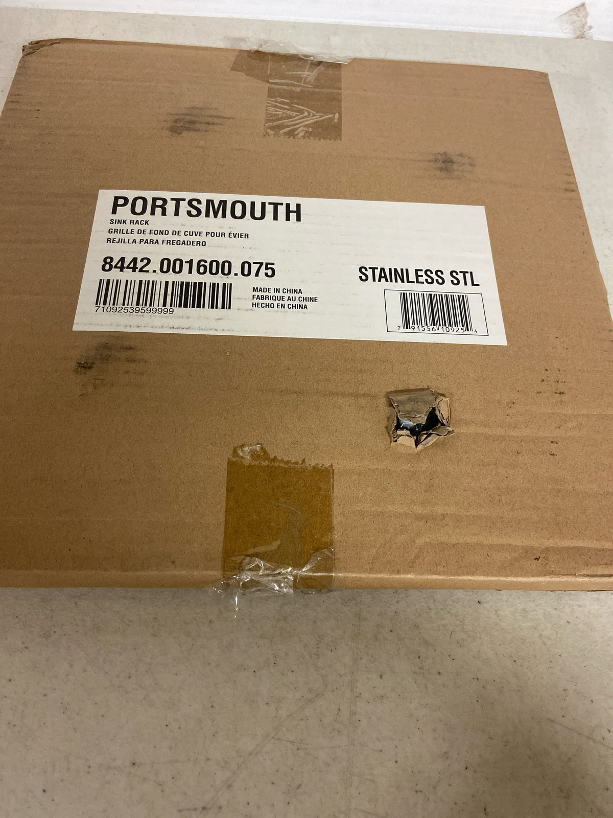 American Standard 8442.001600.075 Portsmouth Basin Rack for Bar Sink - Stainless Steel