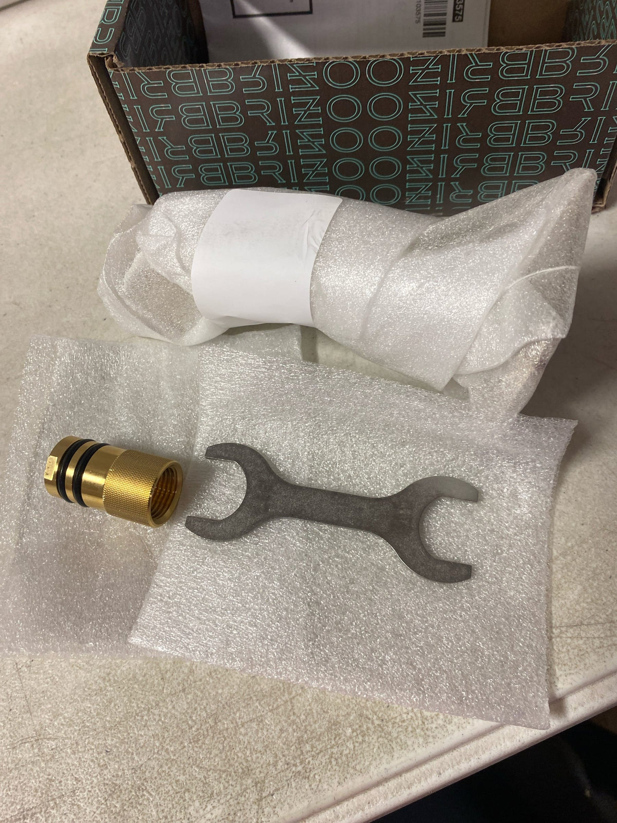 Brizo RP62603BN Virage 5-1/2" Shower Arm, for use with 87330 Shower Head Only - Brilliance Brushed Nickel