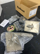 Kwikset 971PVLRCT-15 Prava Lever Keyed Entry Interior Pack with Rectangle Rose for Handlesets - Satin Nickel