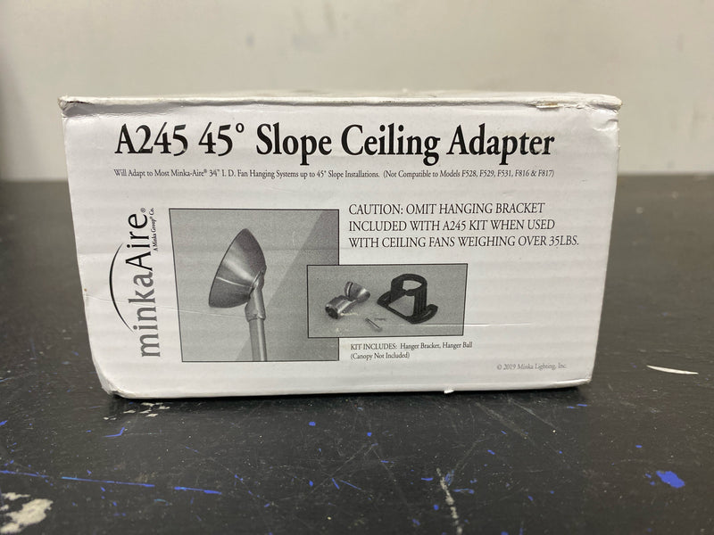 Minka-Aire Sloped Ceiling Adapter for Ceilings up to 45°, A245-DRFF