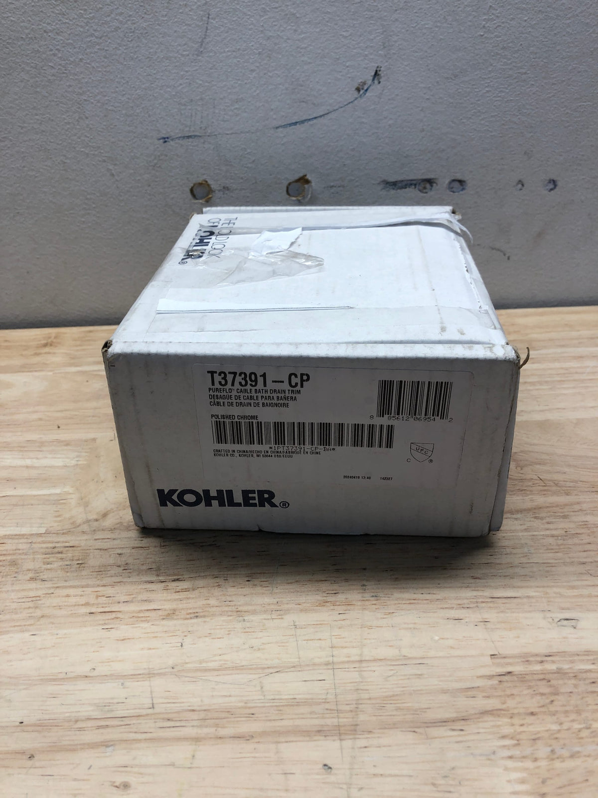 Kohler K-T37391-CP PureFlo Bath Drain and Overflow Trim Kit - Polished Chrome
