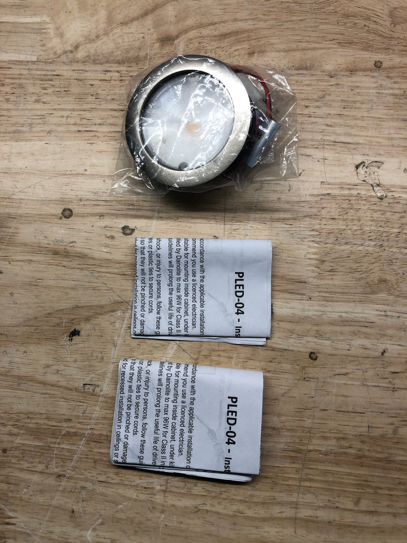 Dainolite PLED-04-SN 3" Wide Dimmable LED Puck Light - Nickel