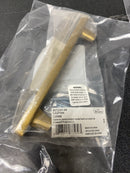 Belwith Keeler B072341-04 Caspian 5-1/16" (128 mm) Center to Center Solid Brass Nautical Wave Bar Cabinet Handle / Drawer Bar Pull - Satin Brass