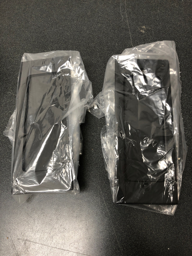 Emtek 2114US19138 Modern Rectangular 7-1/4 Inch Passage Mortise Pocket Door Pull for 1-3/8" Thick Doors - Flat Black