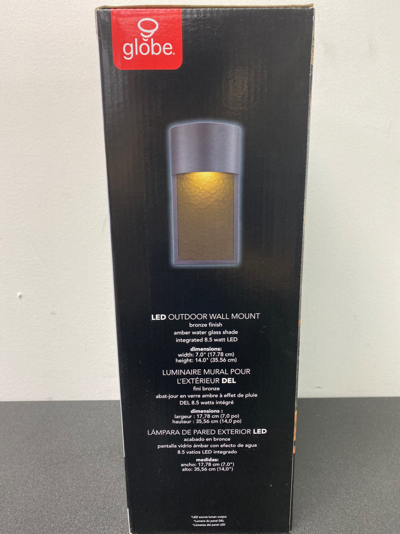 Globe Electric 44227 Sutherland 14" Tall Integrated 2700K LED Outdoor Wall Sconce - Bronze