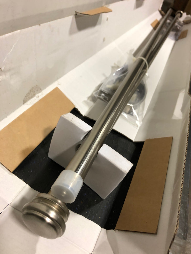 Home decorators collection UBN144FOHJ07 50 in. - 144 in. Telescoping 3/4 in. Double Rod Conversion Kit in Brushed Nickel