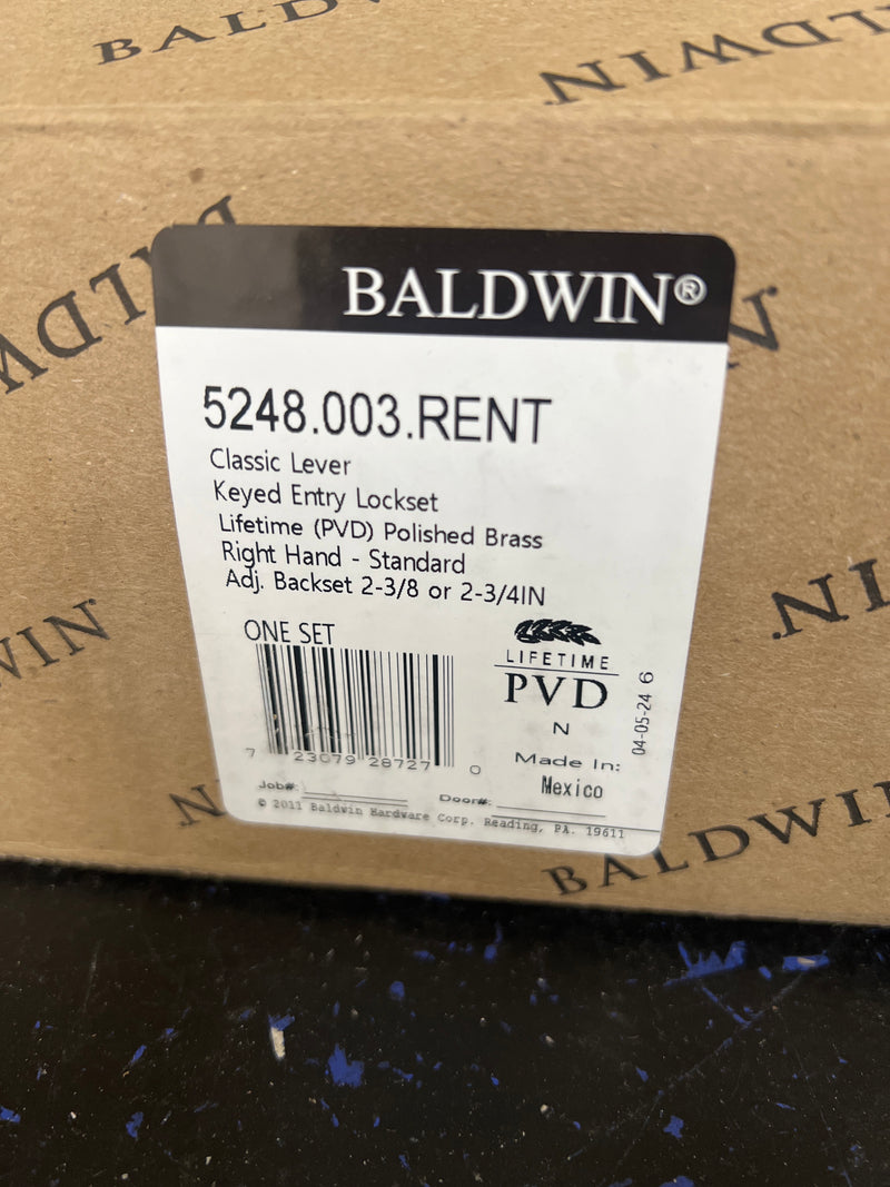 Baldwin Hardware 5248.003.Rent Lever Set