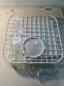 Rohl WSG5927WH Allia 13" L x 13" W Stainless Steel Basin Rack with Rubber Feet - White