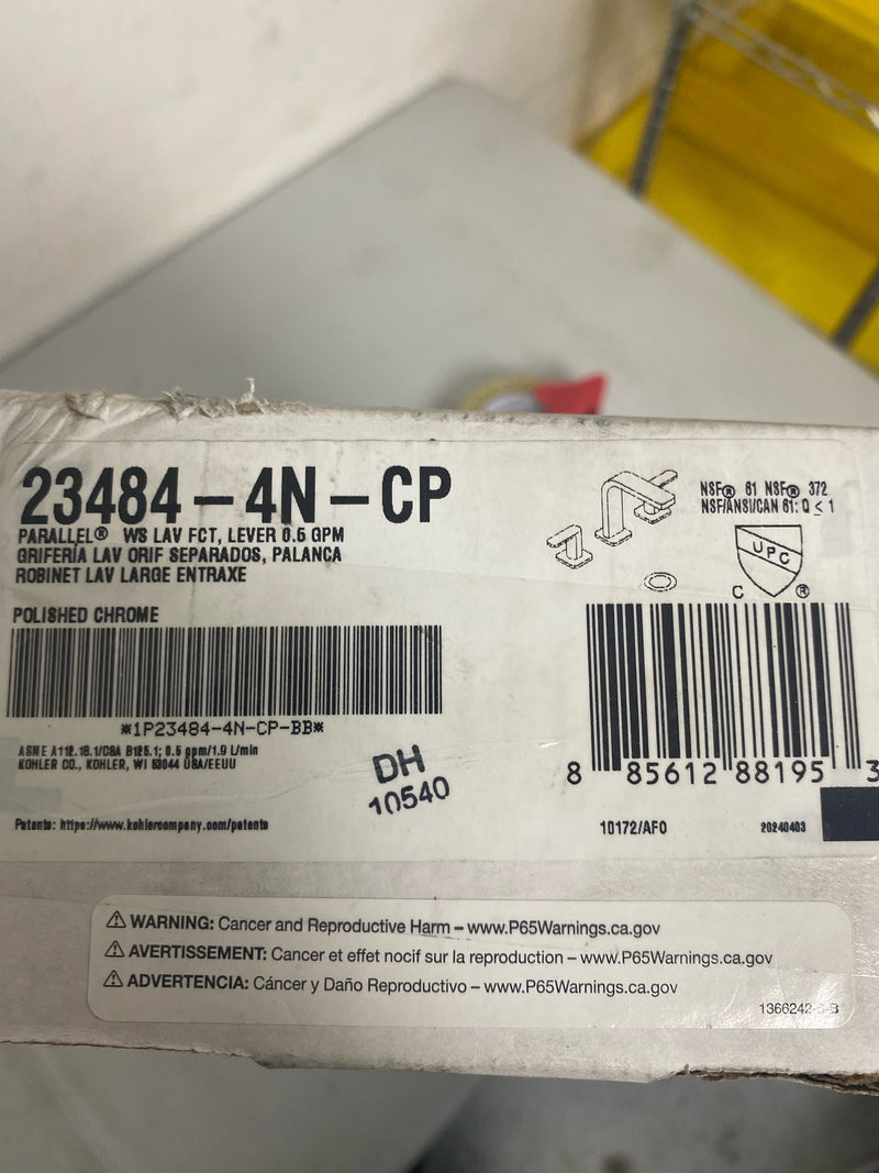 Kohler K-23484-4N-CP Parallel 0.5 GPM Widespread Bathroom Faucet - Polished Chrome