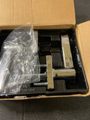 Kwikset 405CSLSQT-26S Casey Single Cylinder Keyed Entry Door Lever Set with Square Rose and SmartKey - Bright Chrome