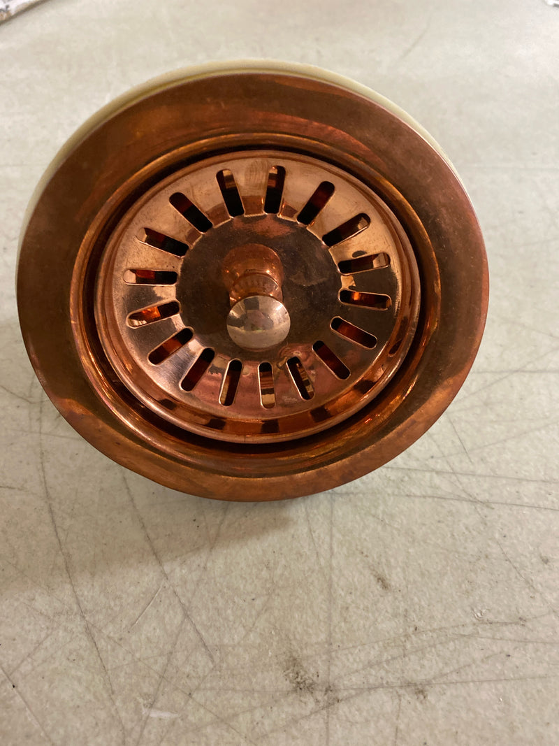 Native Trails DR320-PSC 3-1/2" Basket Strainer - Polished Copper