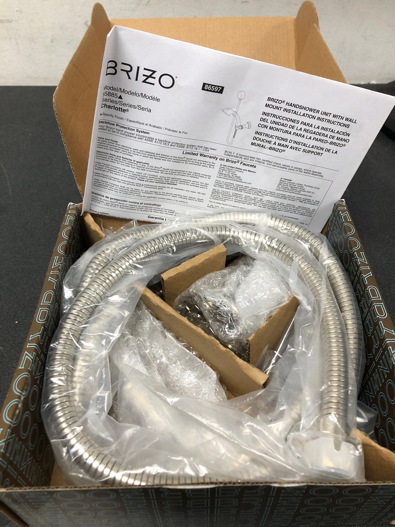 Brizo 85885-PN Charlotte Hand Shower Package with Hose and Wall Supply - Brilliance Polished Nickel
