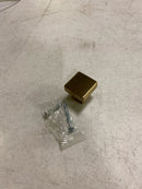 Amerock BP37440BBZ Lintel 1-1/4 in. (32mm) Length Golden Champagne Classic Square Cabinet Knob