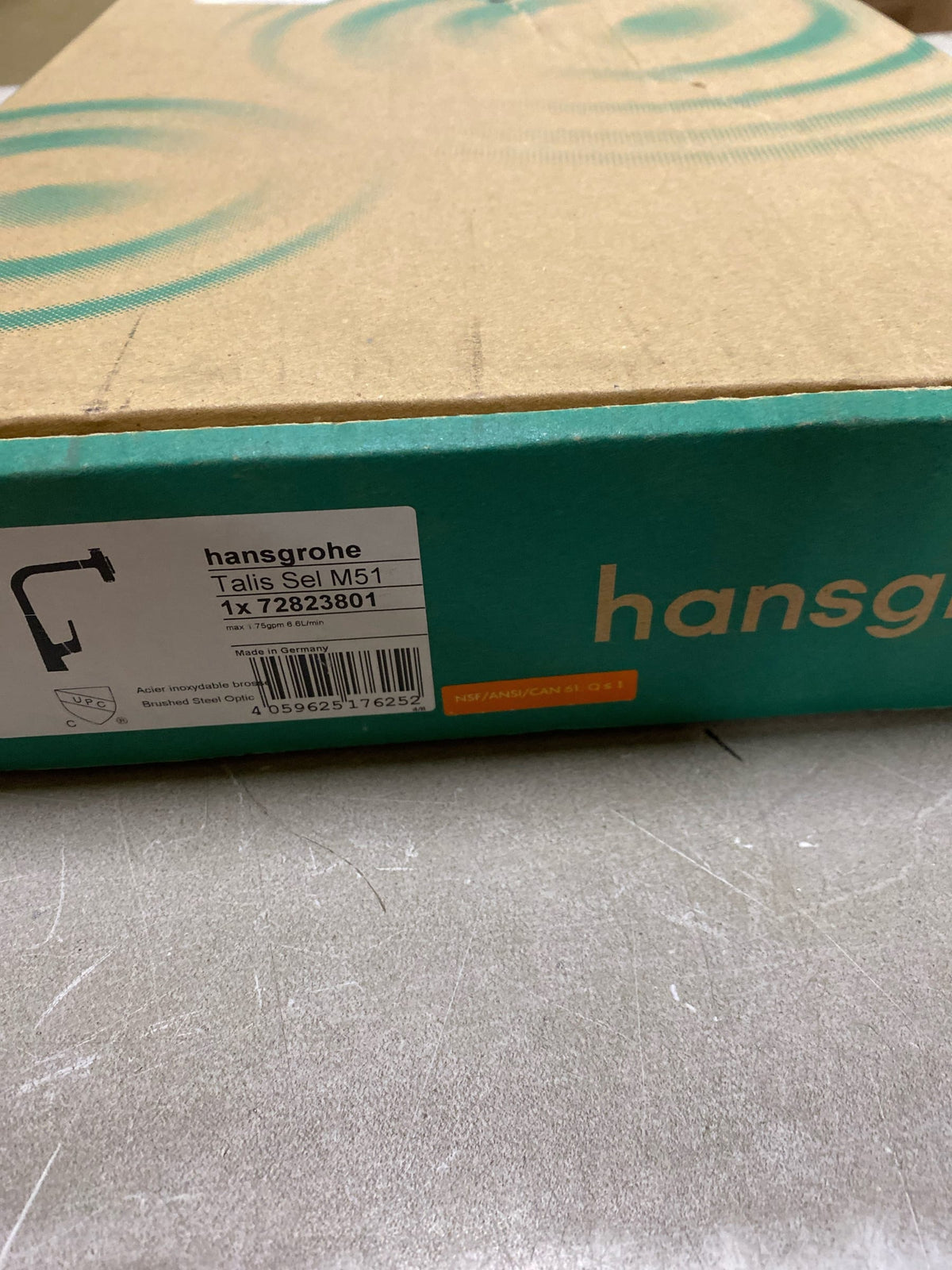 Hansgrohe 72823801 Talis Select S Single-Handle Pull-Down Sprayer Kitchen Faucet in Steel Optic