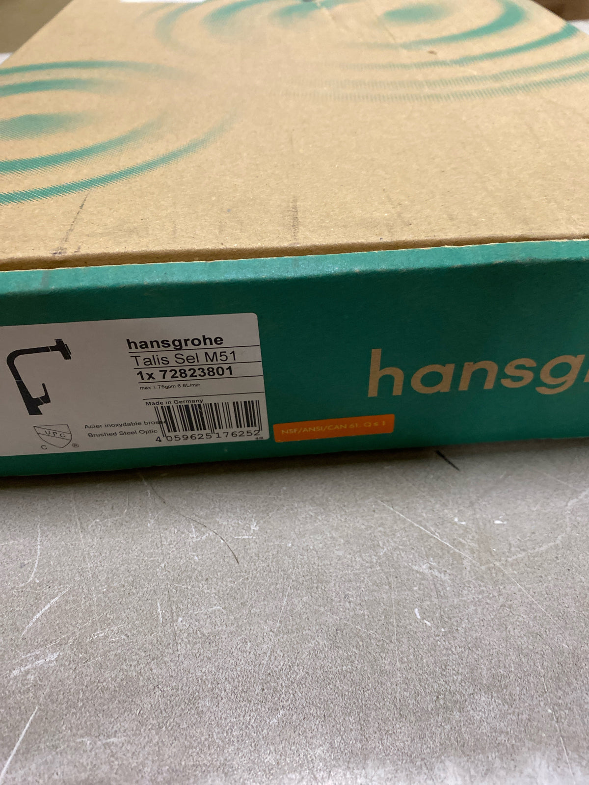 Hansgrohe 72823801 Talis Select S Single-Handle Pull-Down Sprayer Kitchen Faucet in Steel Optic